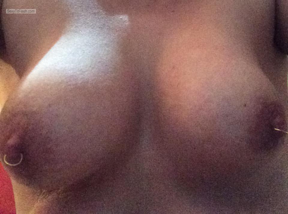 Tit Flash: My Medium Tits (Selfie) - Hot Boops from IndiaPierced Nipples 